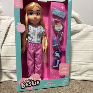 Elise Doctor Set - Blonde Doll with Pink Outfit